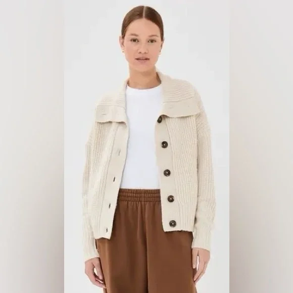 Varley  Roscoe Knit Sweater Jacket Size S - Picture 2 of 7